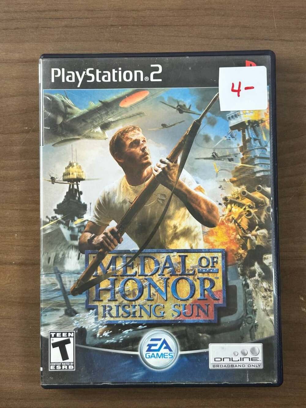 Medal of Honor Rising Sun PS2 2003 Disc Case No Manual EA Games